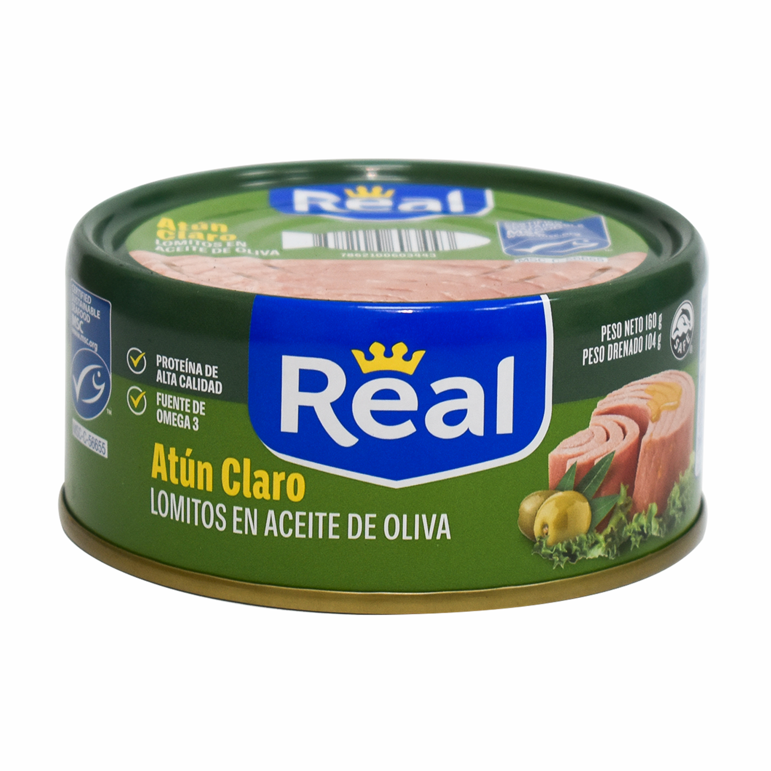 Atún Claro Lomitos En Aceite Oliva REAL 160 G