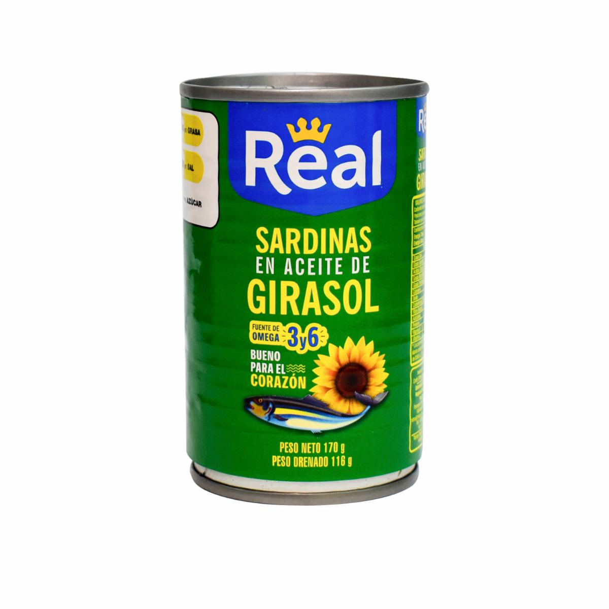 Sardina En Aceite De Girasol REAL 170 G