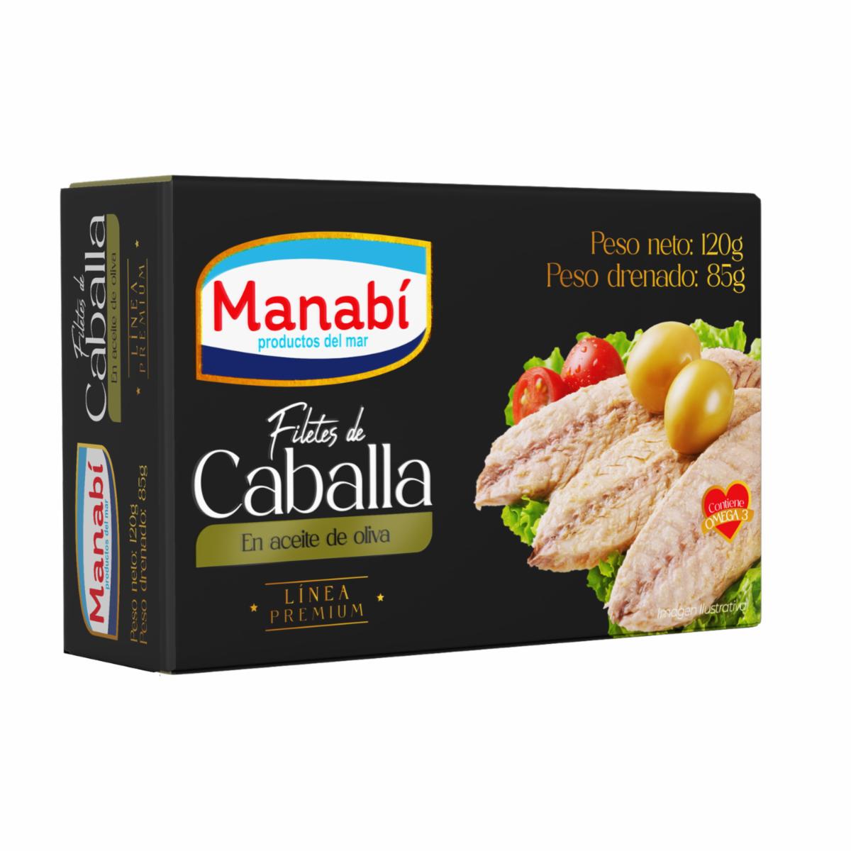Filetes De Caballa En Aceite De Oliva MANABÍ 120 g