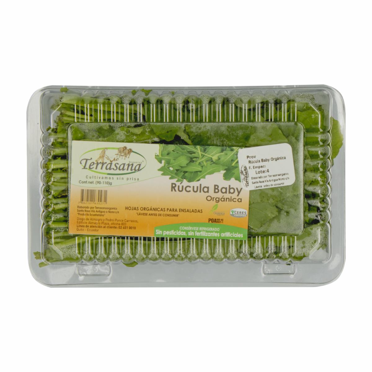 Rúcula Orgánica TERRASANA 90 G