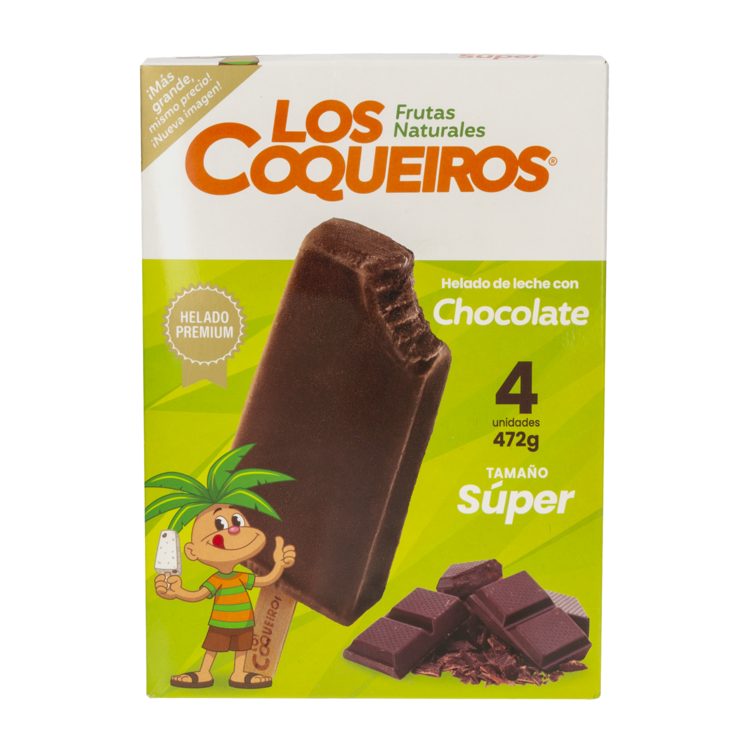 Helado Chocolate LOS COQUEIROS 4 X 118 G
