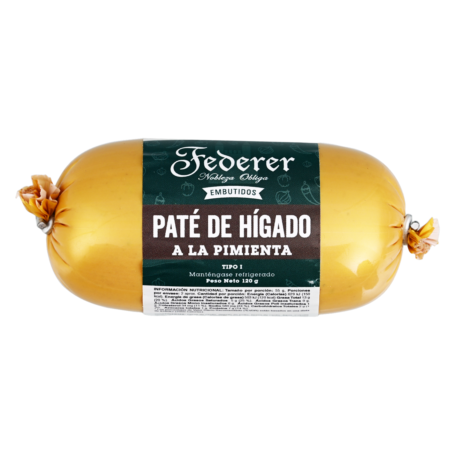 Pate Sabor A Pimienta FEDERER 120G