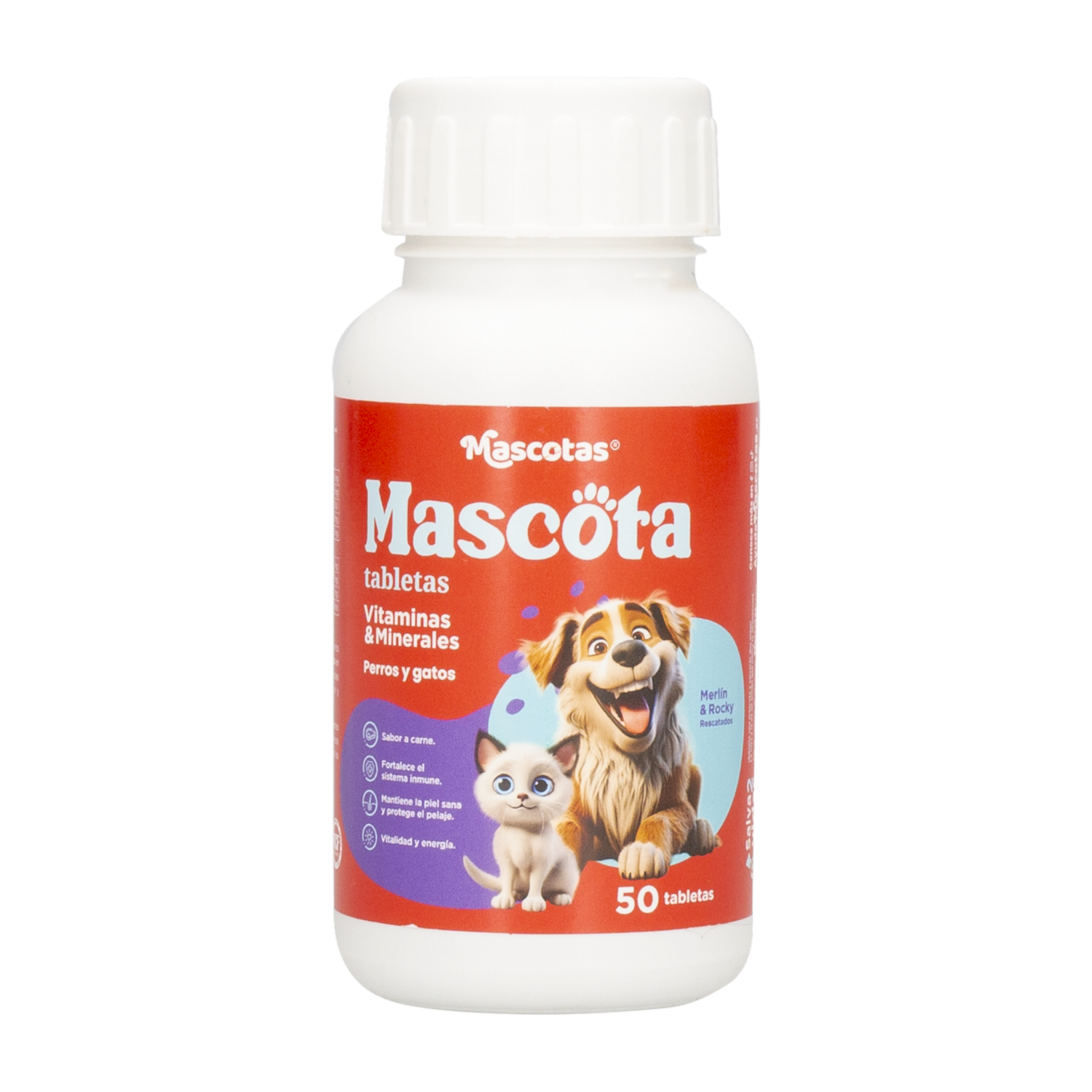 Multivitamínico Para Mascotas Mineral MASCOTA X 50 Uds