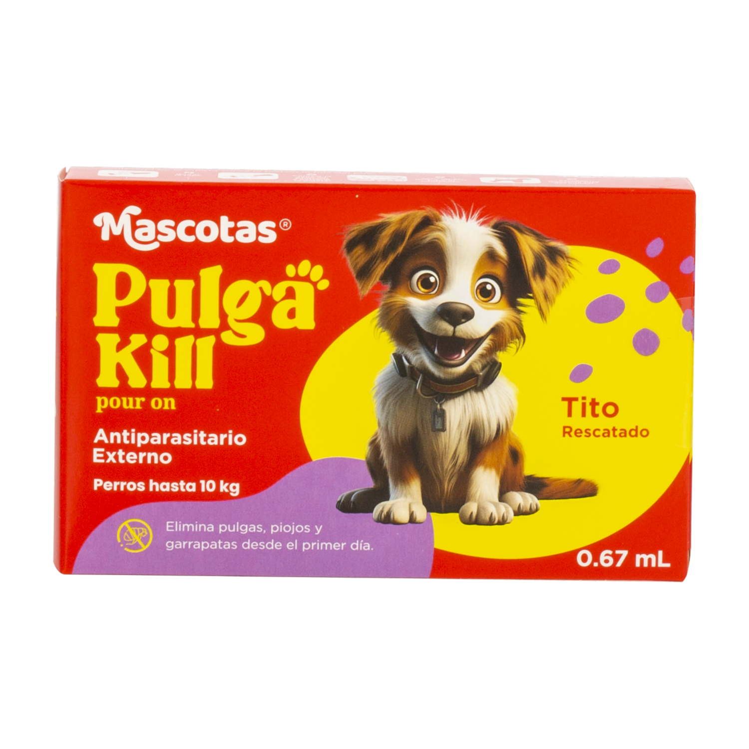 Pipeta Antipulgas Pour On PULGA KILL 0,67 Ml