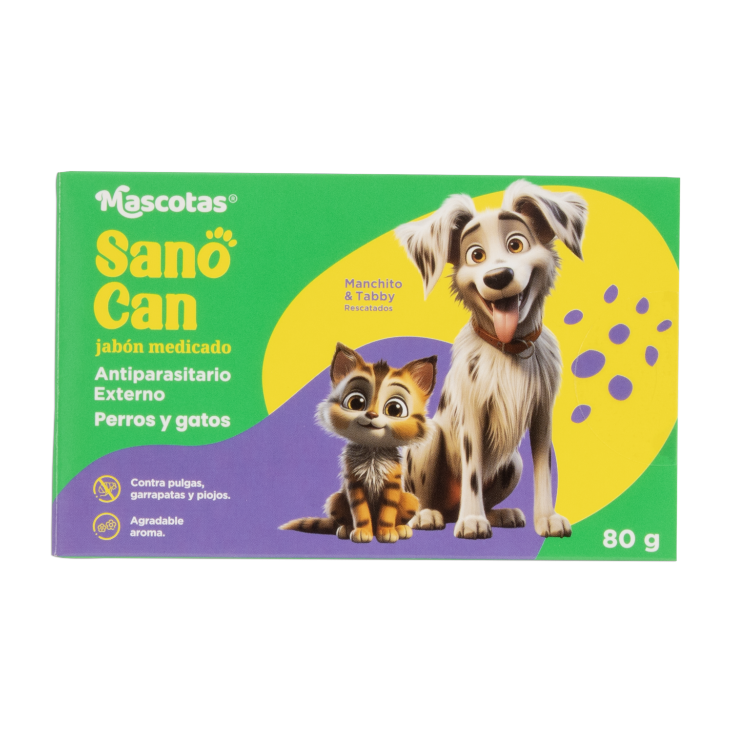 Jabón Para Mascotas Medicado SANO CAN 80 G
