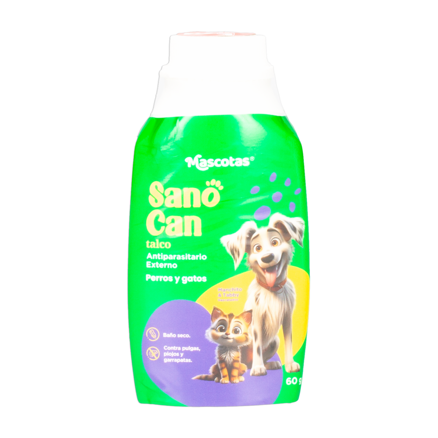 Talco Para Mascota Limpiador SANO CAN 60 G