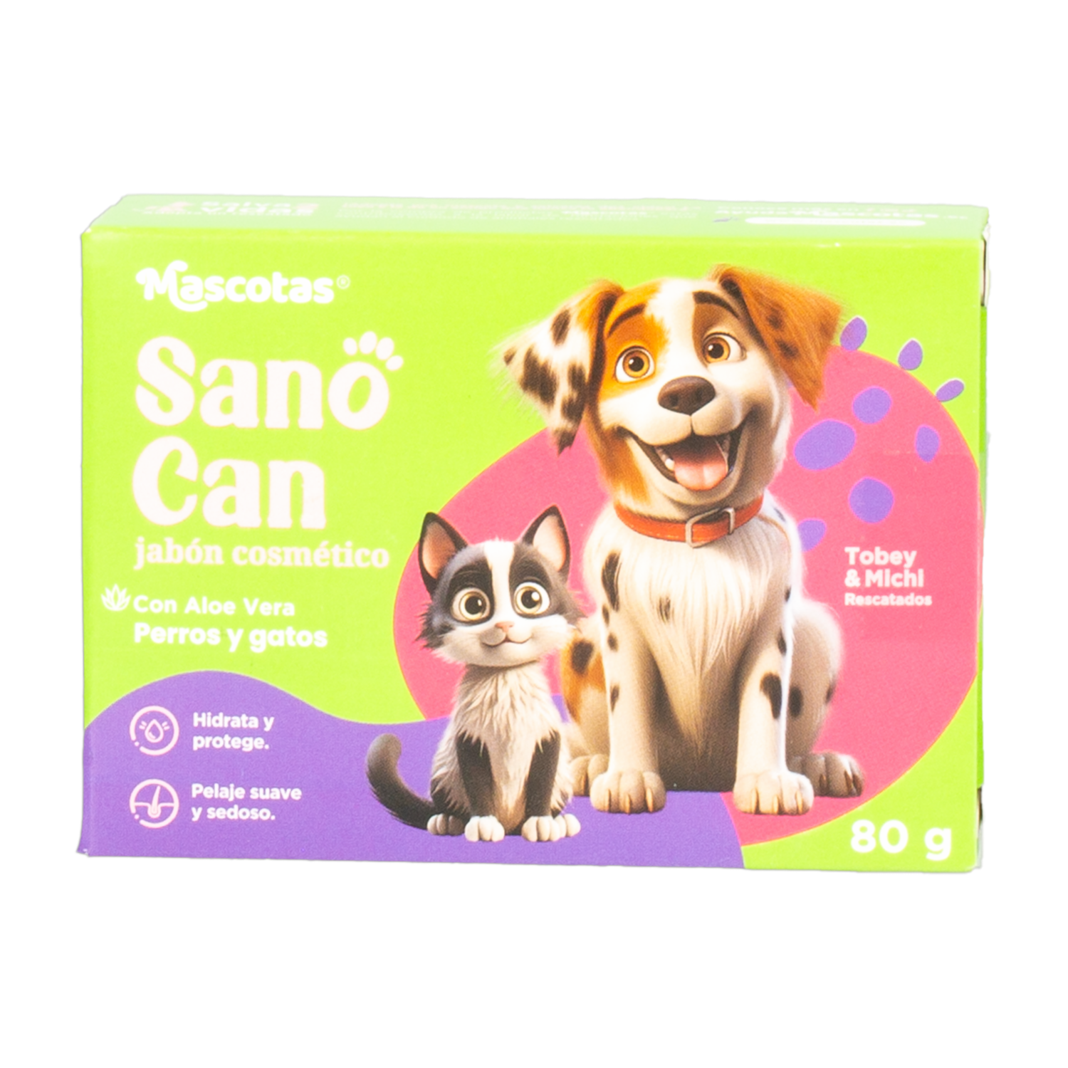 Jabón Para Mascotas Cosmético SANO CAN 80 G