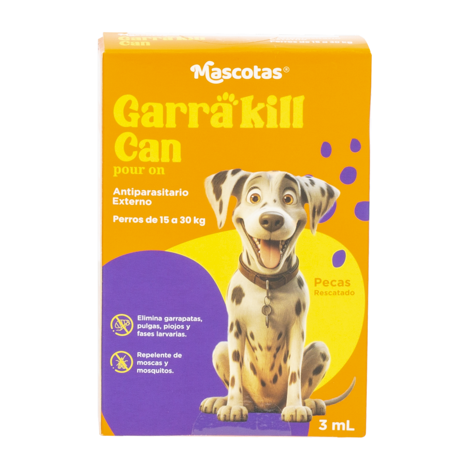 Pipeta Antiparasitario Para Perro De 15 a 30 Kg GARRA KILL CAN 3 Ml
