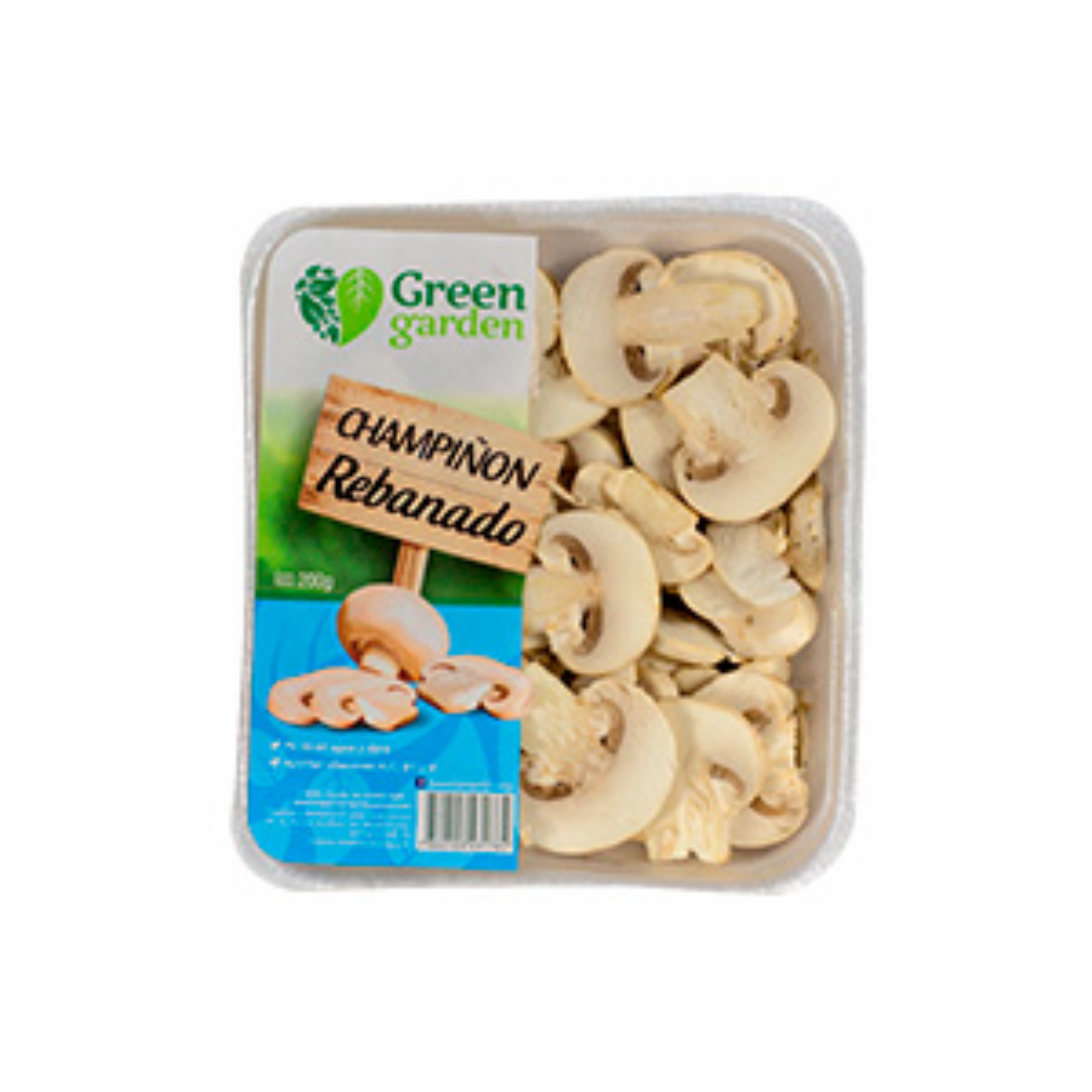 Champiñón Fresco Rebanado GREEN GARDEN 200 G