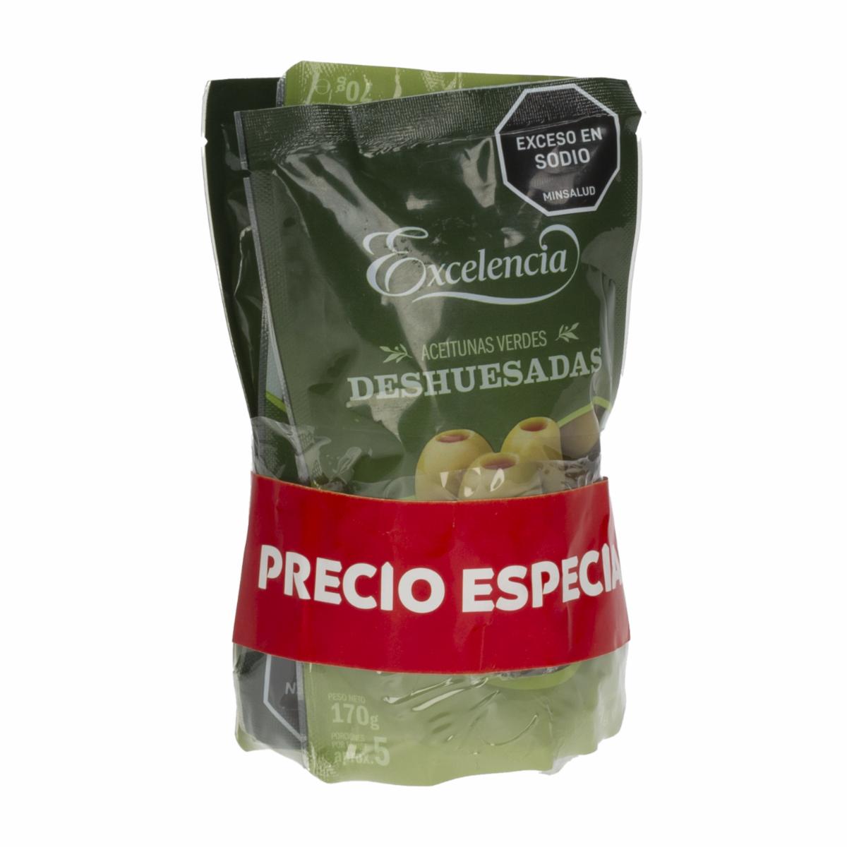 Aceitunas Verdes Con Hueso EXCELENCIA 540 G