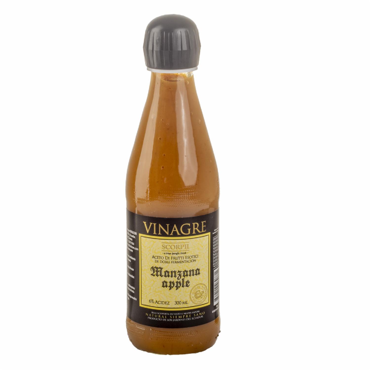 Vinagre De Manzana 6% Acidez Doble Fermentación SCORPII 300 Ml