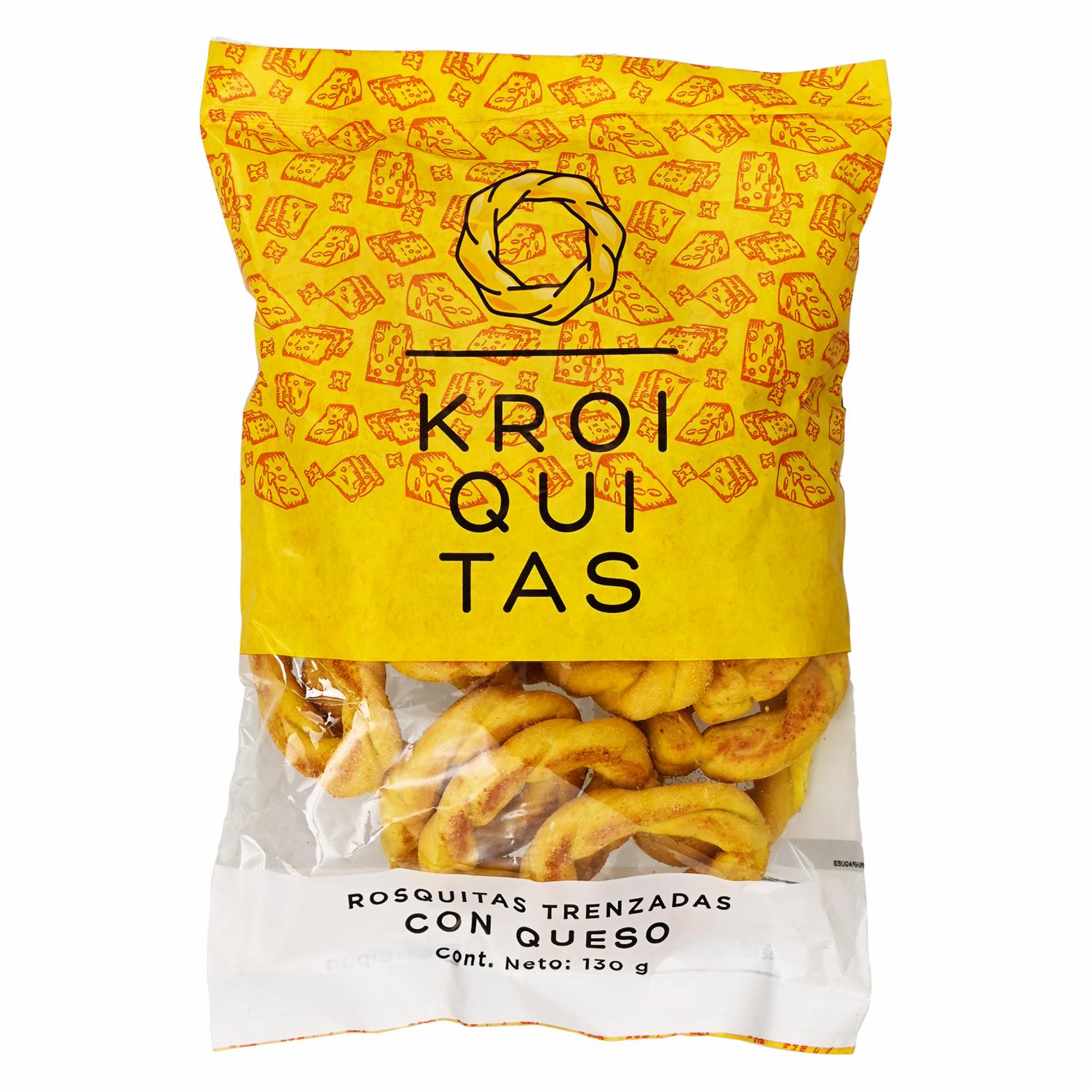 Rosquitas Trenzadas Con Queso KROIPAN 130 G