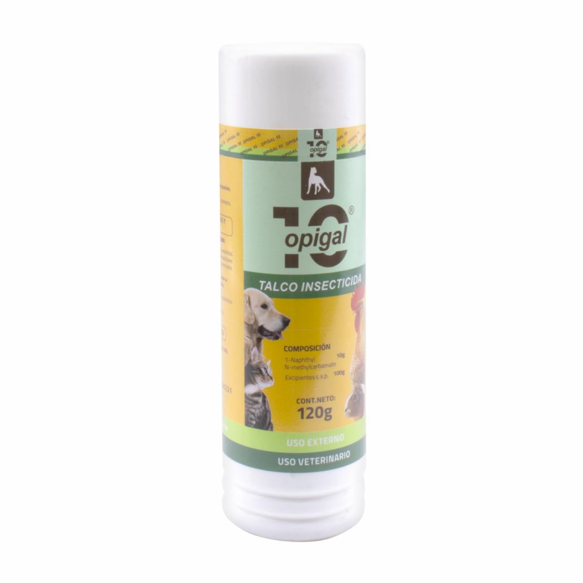 Polvo Insecticida Para Mascotas De Uso Externo Opigal Talco COVET 120 G