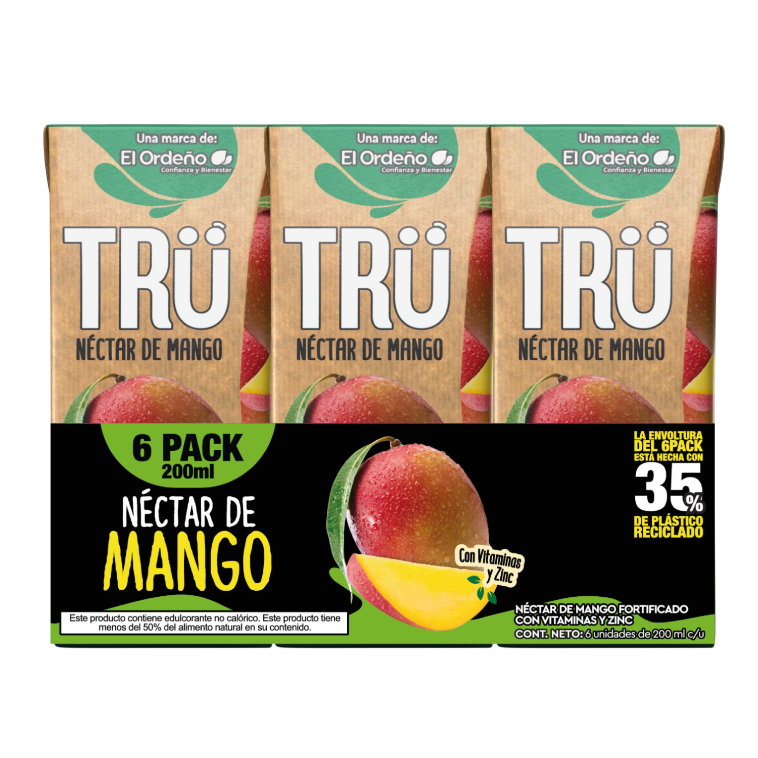Néctar De Mango TRÜ 6 X 200 Ml