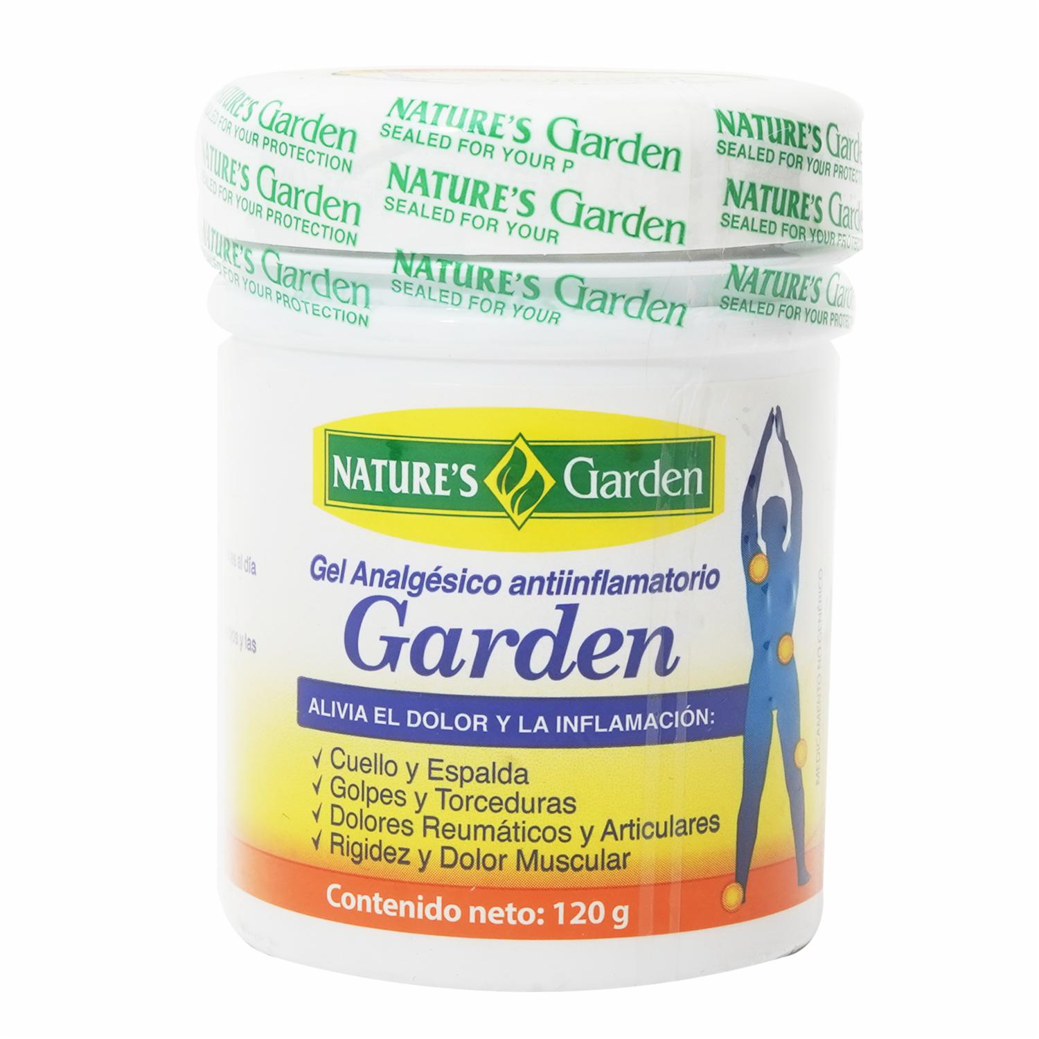Analgésico y Antinflamatorio En Gel NATURE´S GARDEN 120G