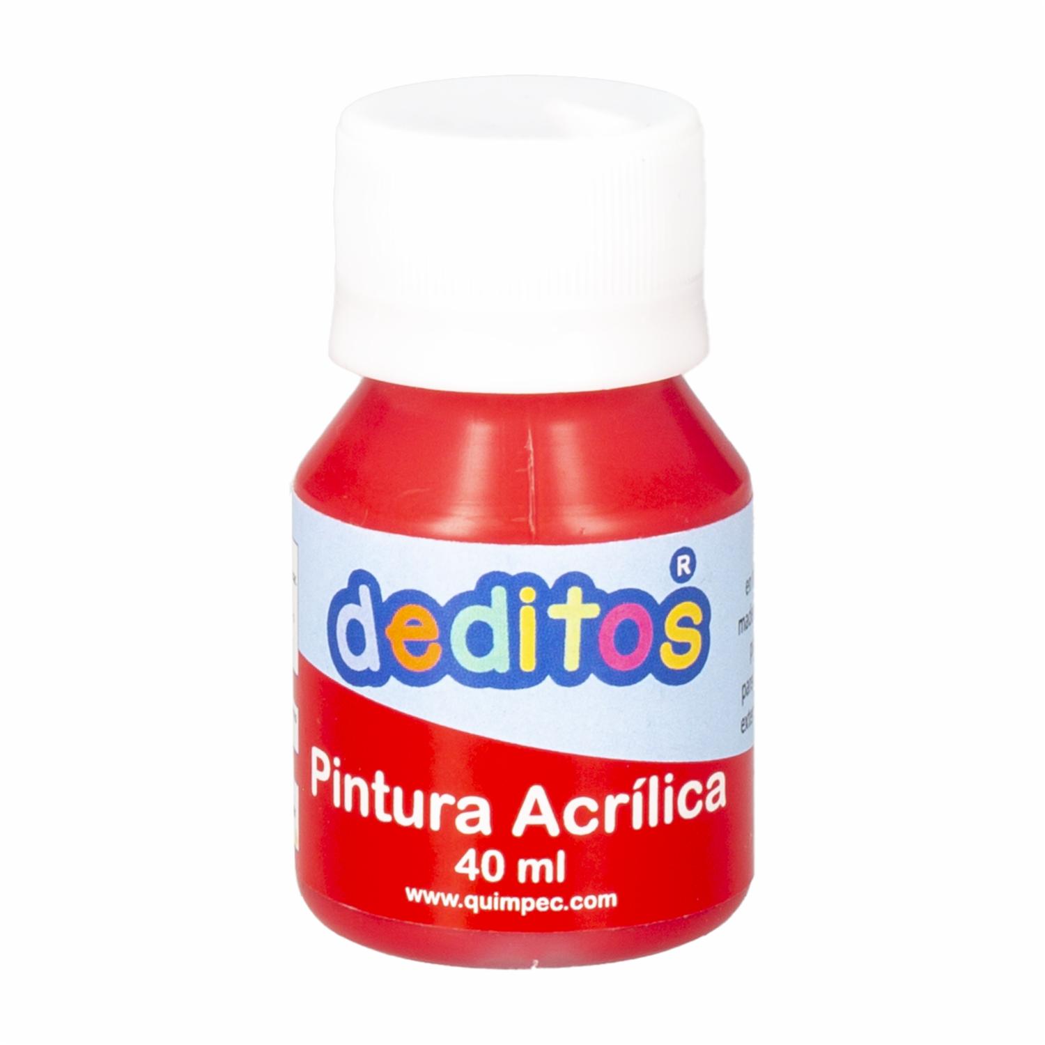 Pintura Acrílica Rojo DEDITOS 40Ml