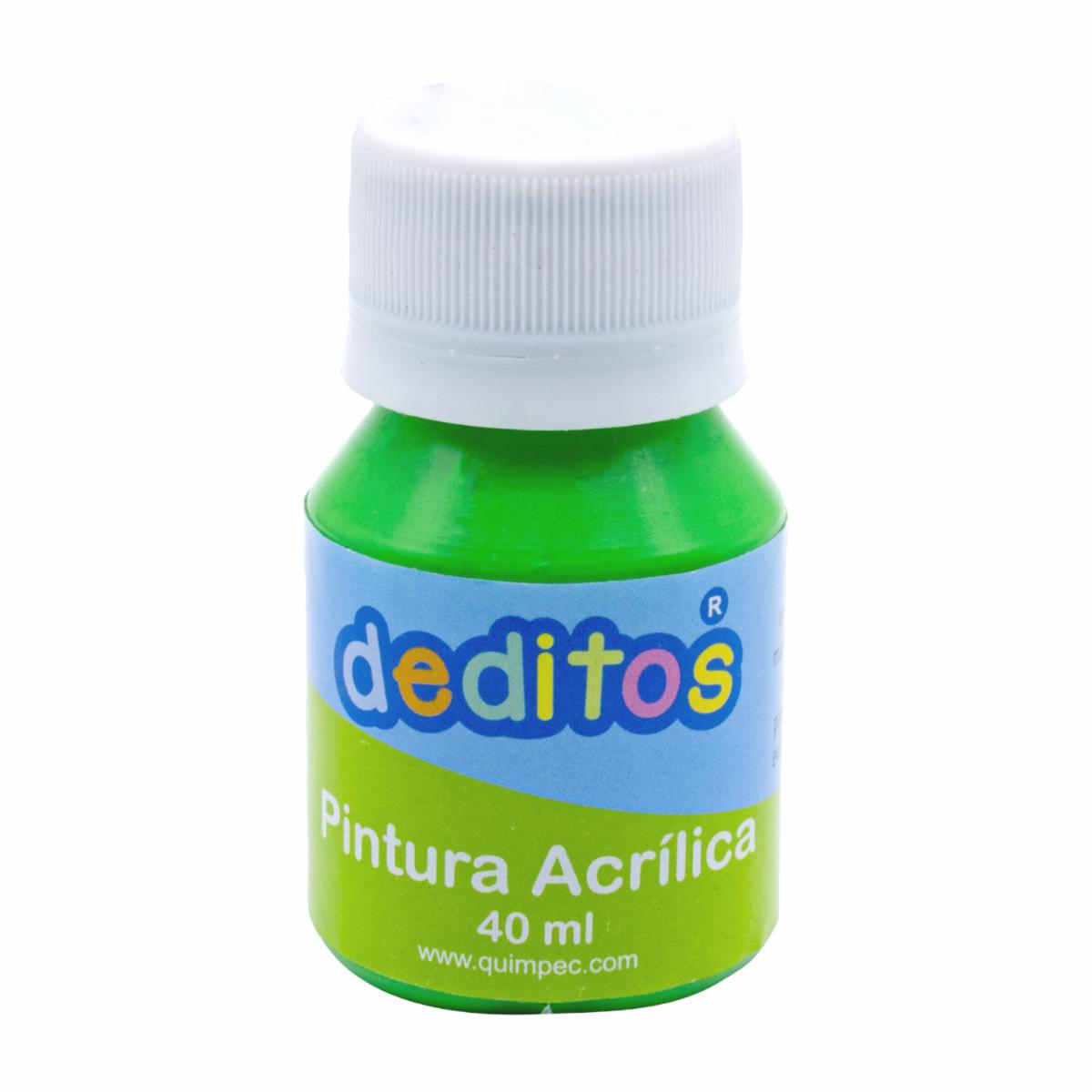 Pintura Acrílica Color Verde Limón DEDITOS 40Ml