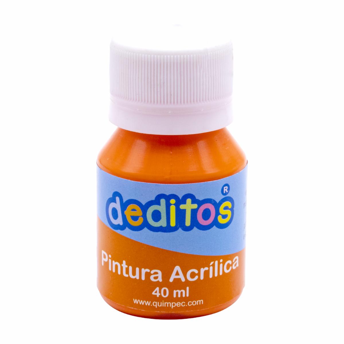 Pintura Acrílica Color Naranja DEDITOS 40Ml