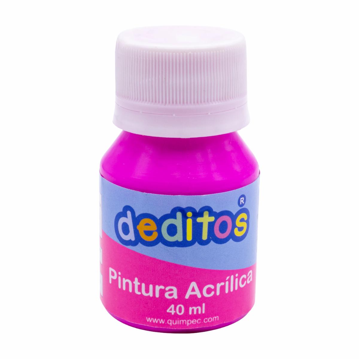 Pintura Acrílica Color Neón Magenta DEDITOS 40Ml