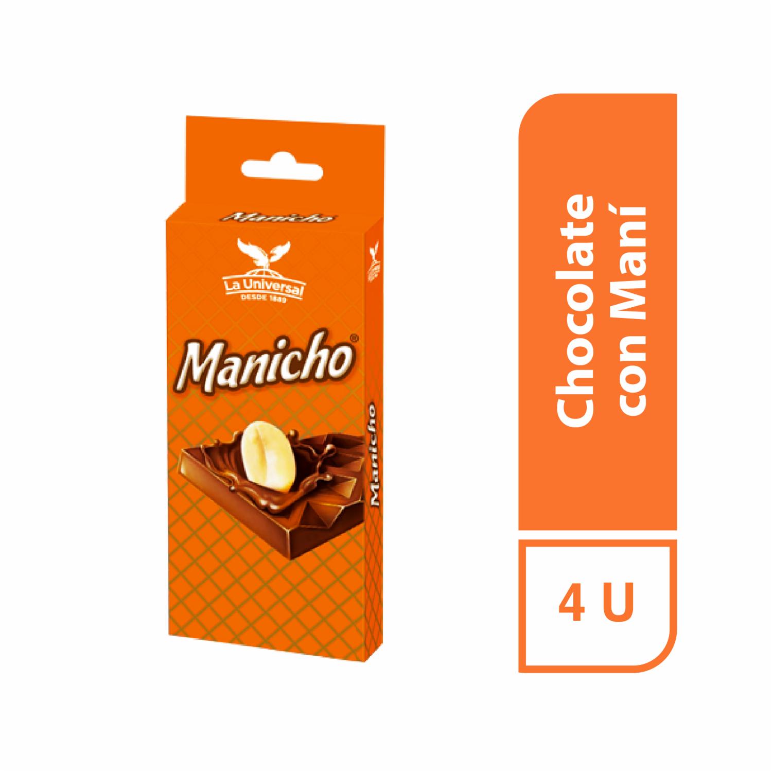 Chocolate De Leche Con Maní MANICHO 112 G