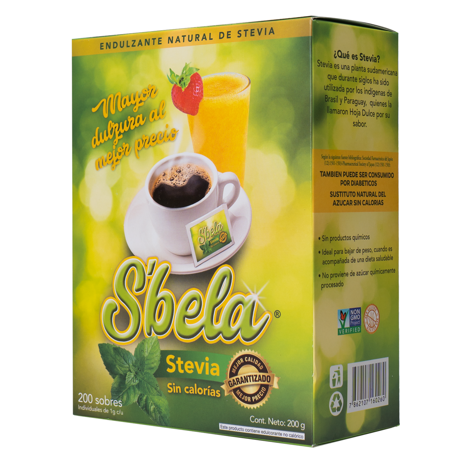 Endulzante Sin Gluten Bela STEVIA LIFE 200 G