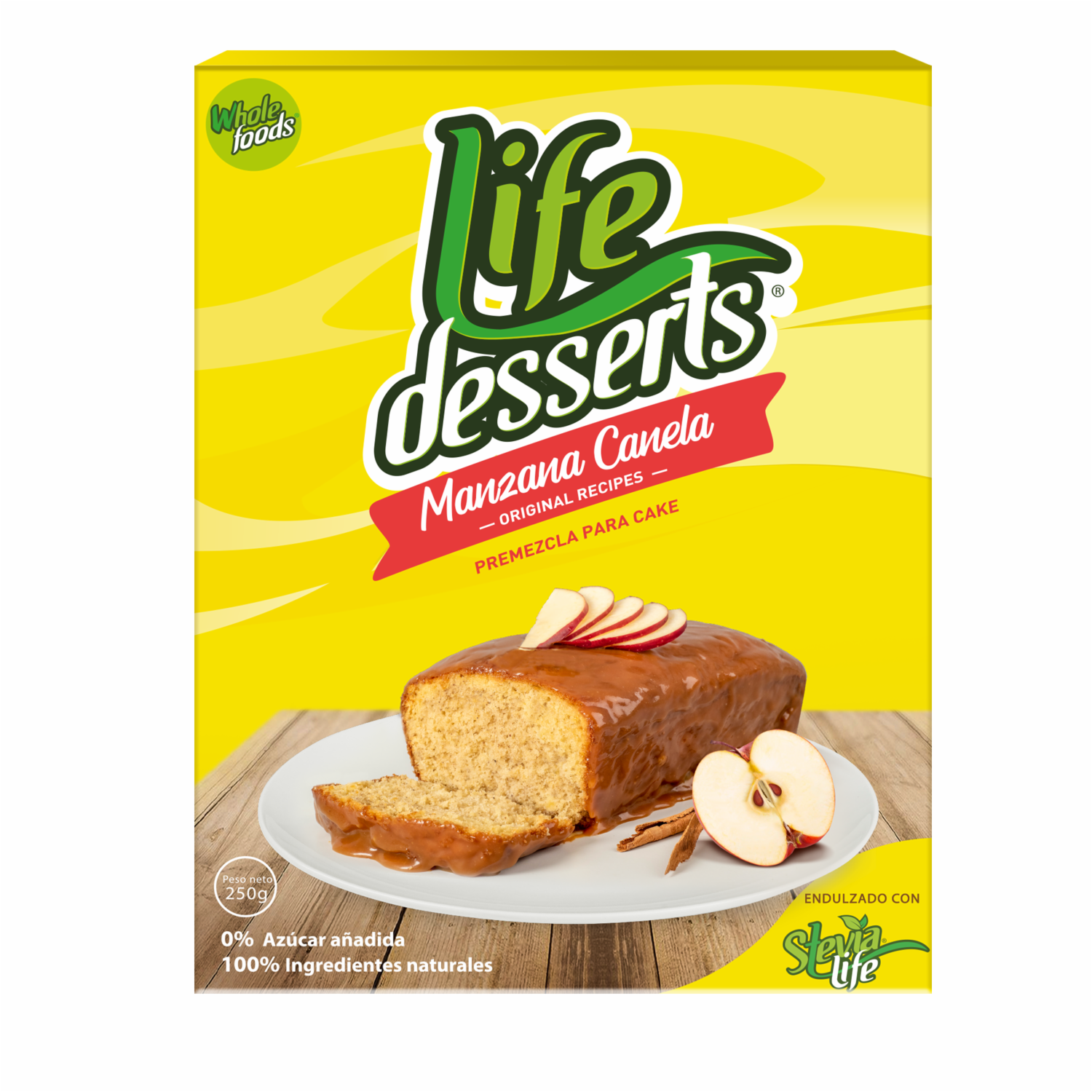 Premezcla Para Cake De Manzana Y Canela LIFE DESSERTS 250 G
