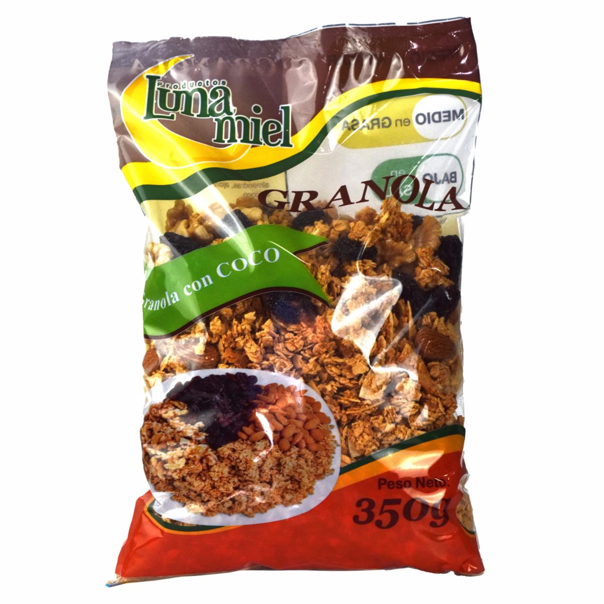Granola Con Miel Con Coco LUNA MIEL 350 G