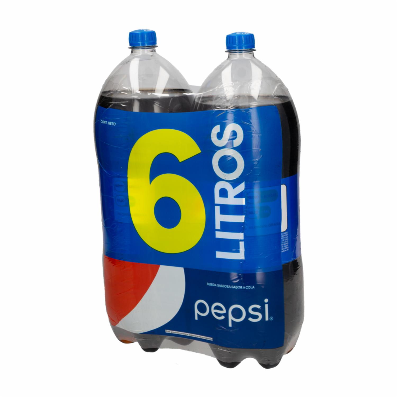 Bebida Gaseosa Sabor a Cola PEPSI 2 X 3000 Ml