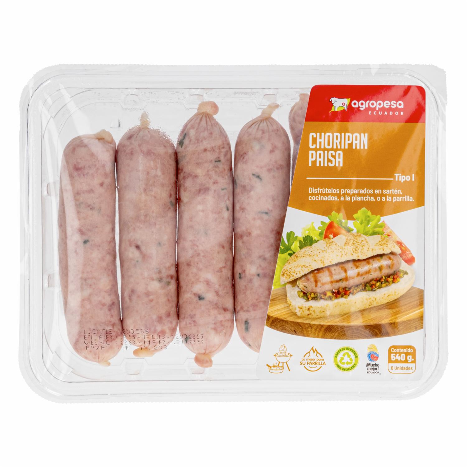 Choripán Paisa (Charol) AGROPESA 540G