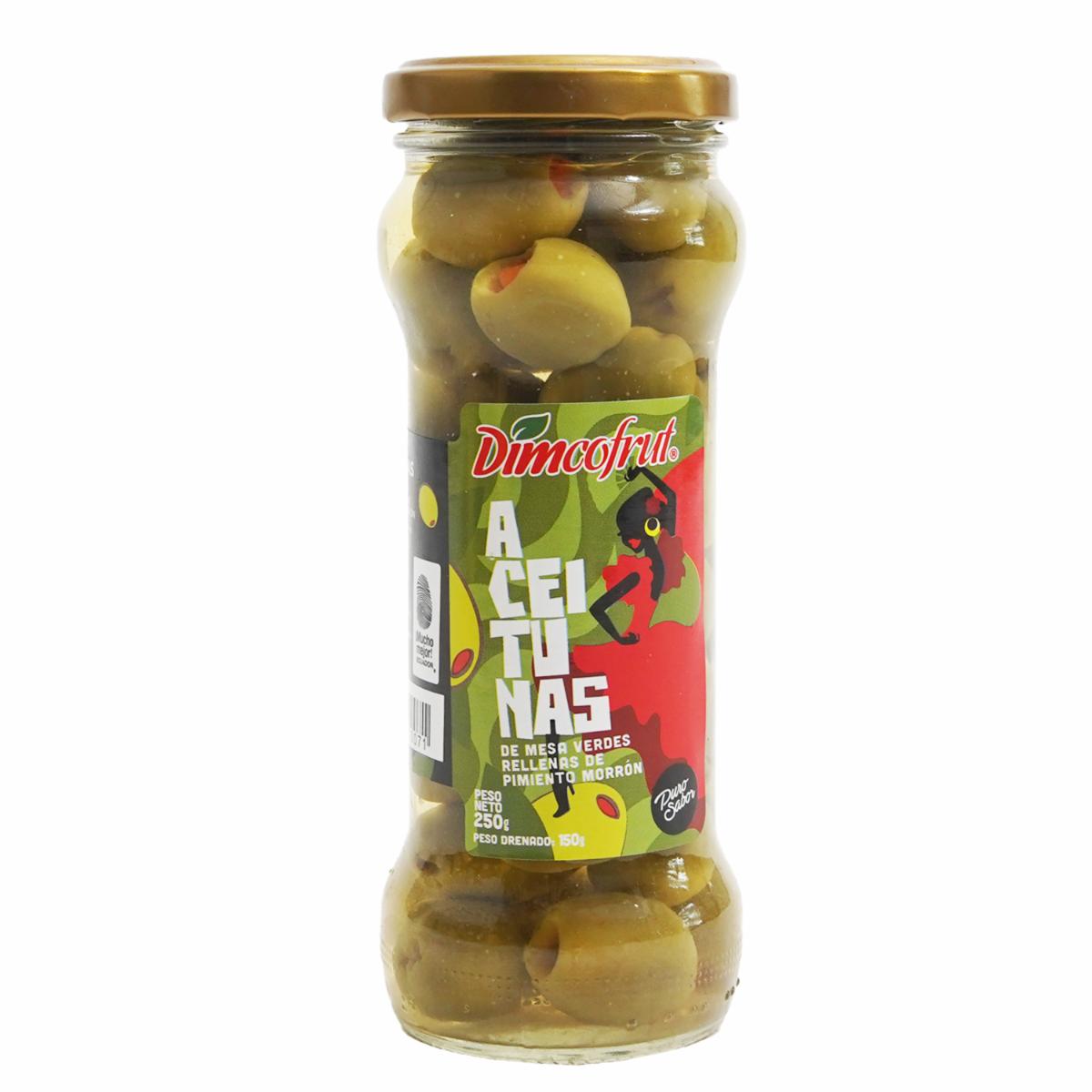 Aceitunas Rellena Con Pimiento DIMCOFRUT Frasco