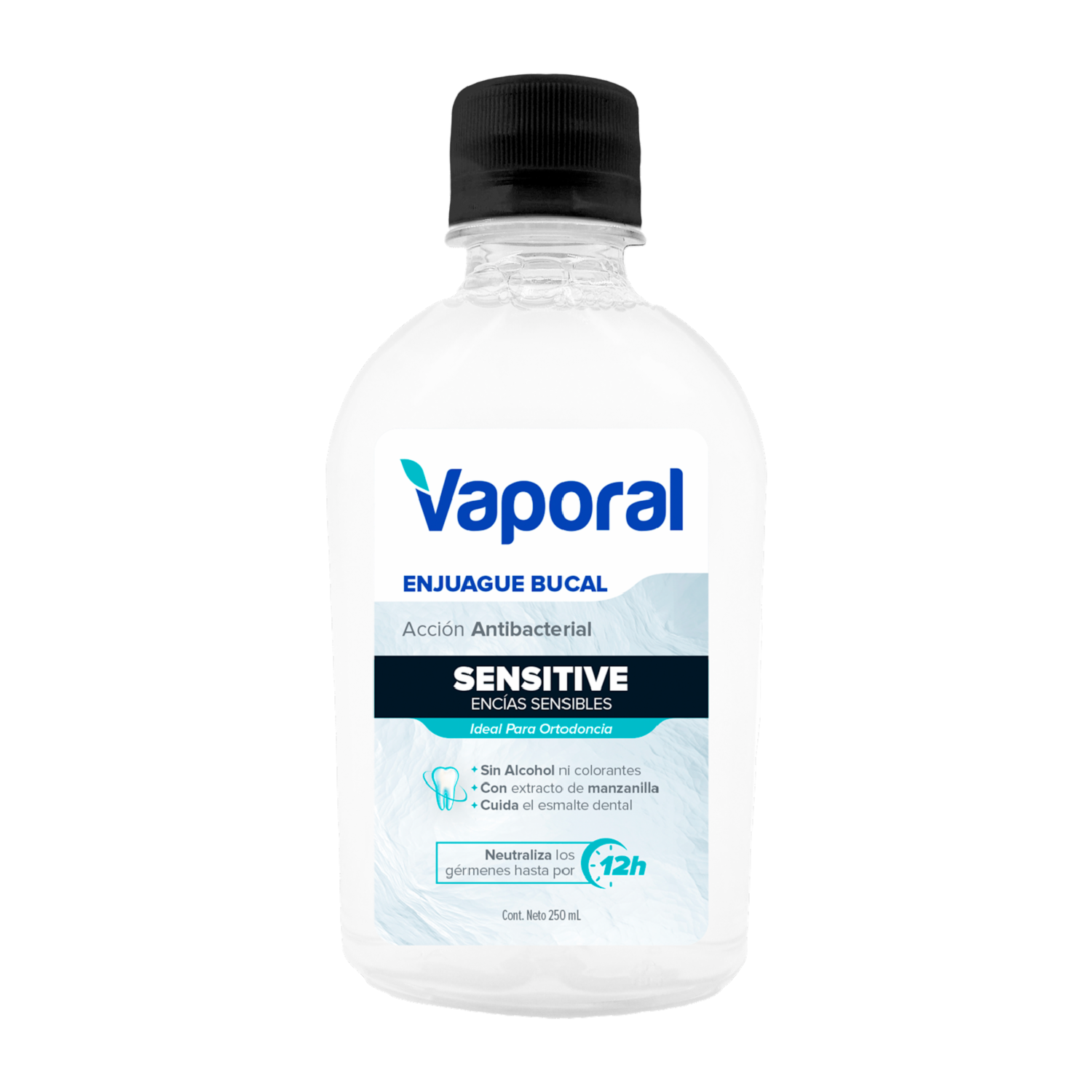 Enjuague  Bucal Antibacterial Sensitive VAPORAL 250 Ml