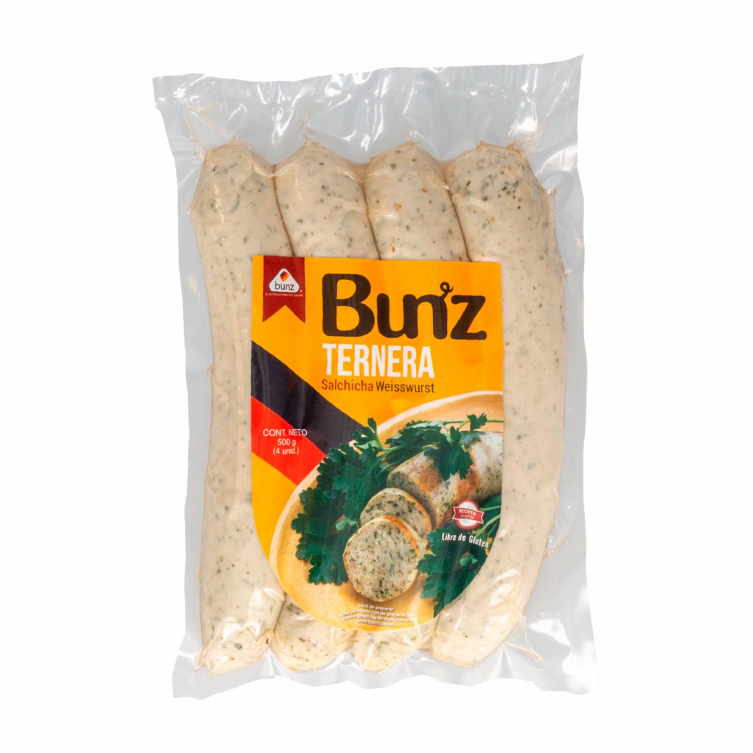 Salchicha Weisswurt De Ternera BUNZ 500 G