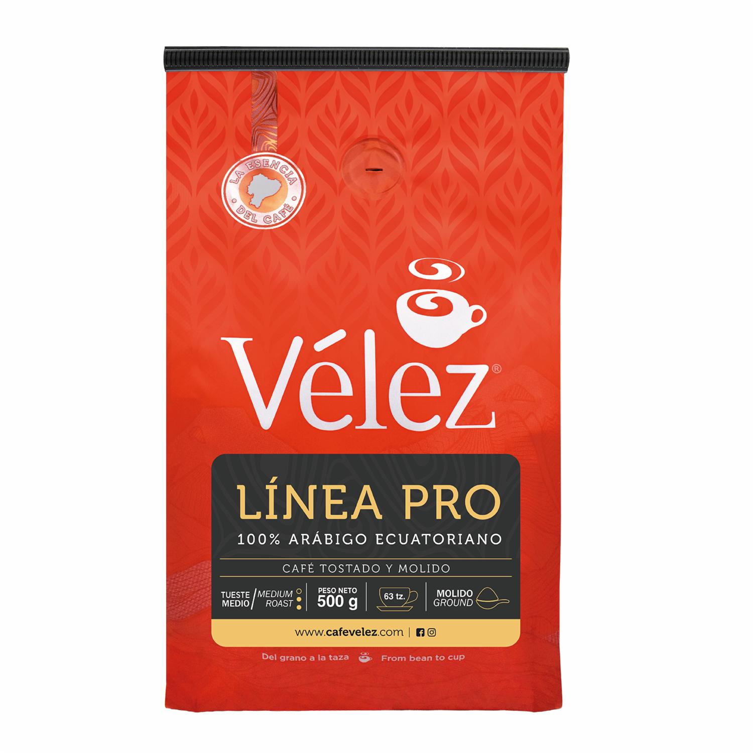 Café Tostado Molido De Altura Línea Pro VÉLEZ 500 G Supermaxi
