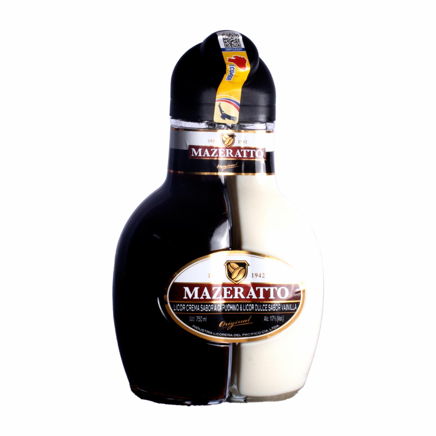 Crema De Licor Capuchino & Dulce Vainilla MAZERATTO 750 ML