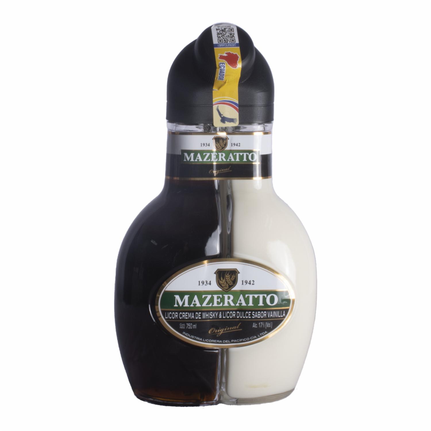 Crema De Whisky & Licor Dulce Vainilla MAZERATTO 750 ML