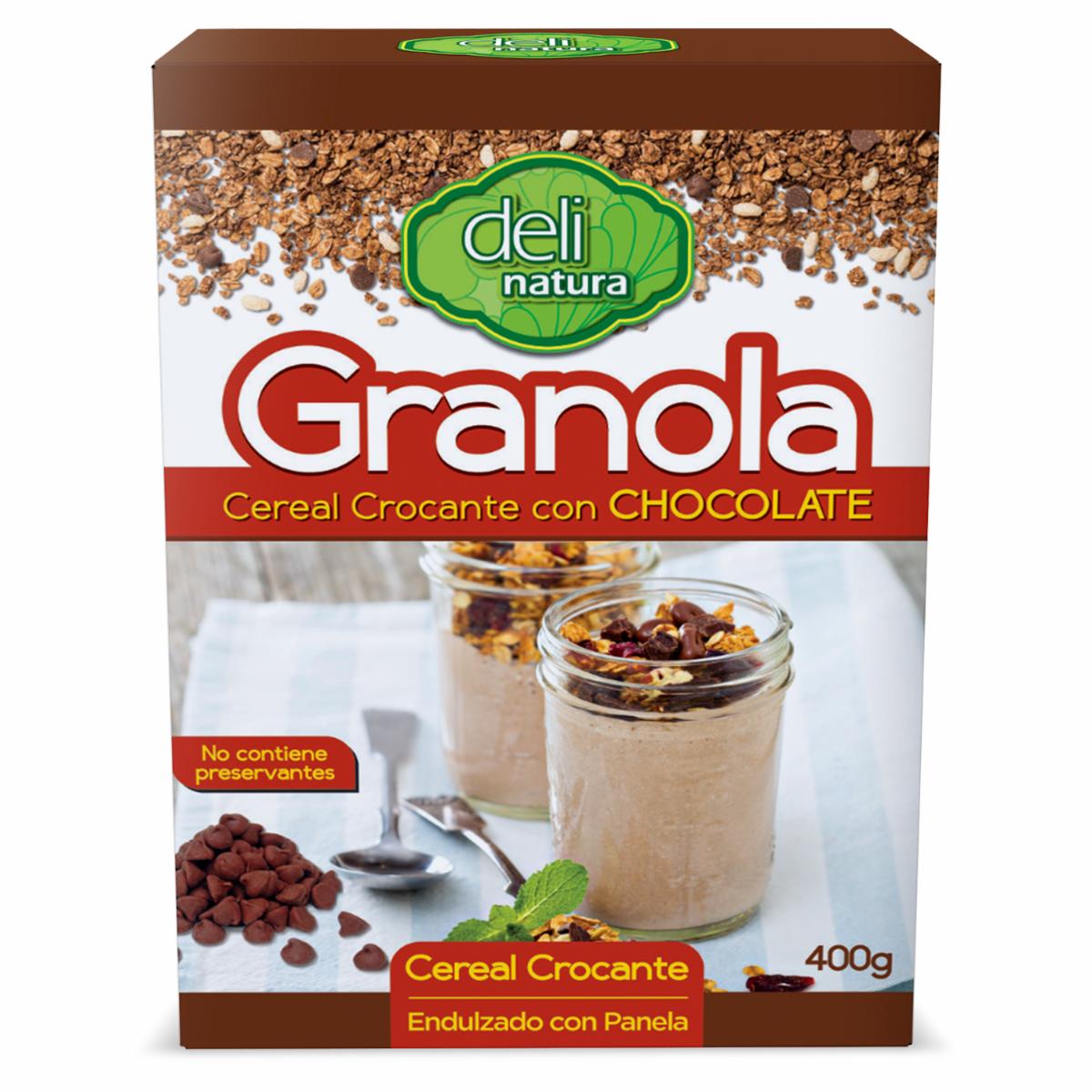 Granola Cereal Crocante Con Chocolate DELINATURA 400 G