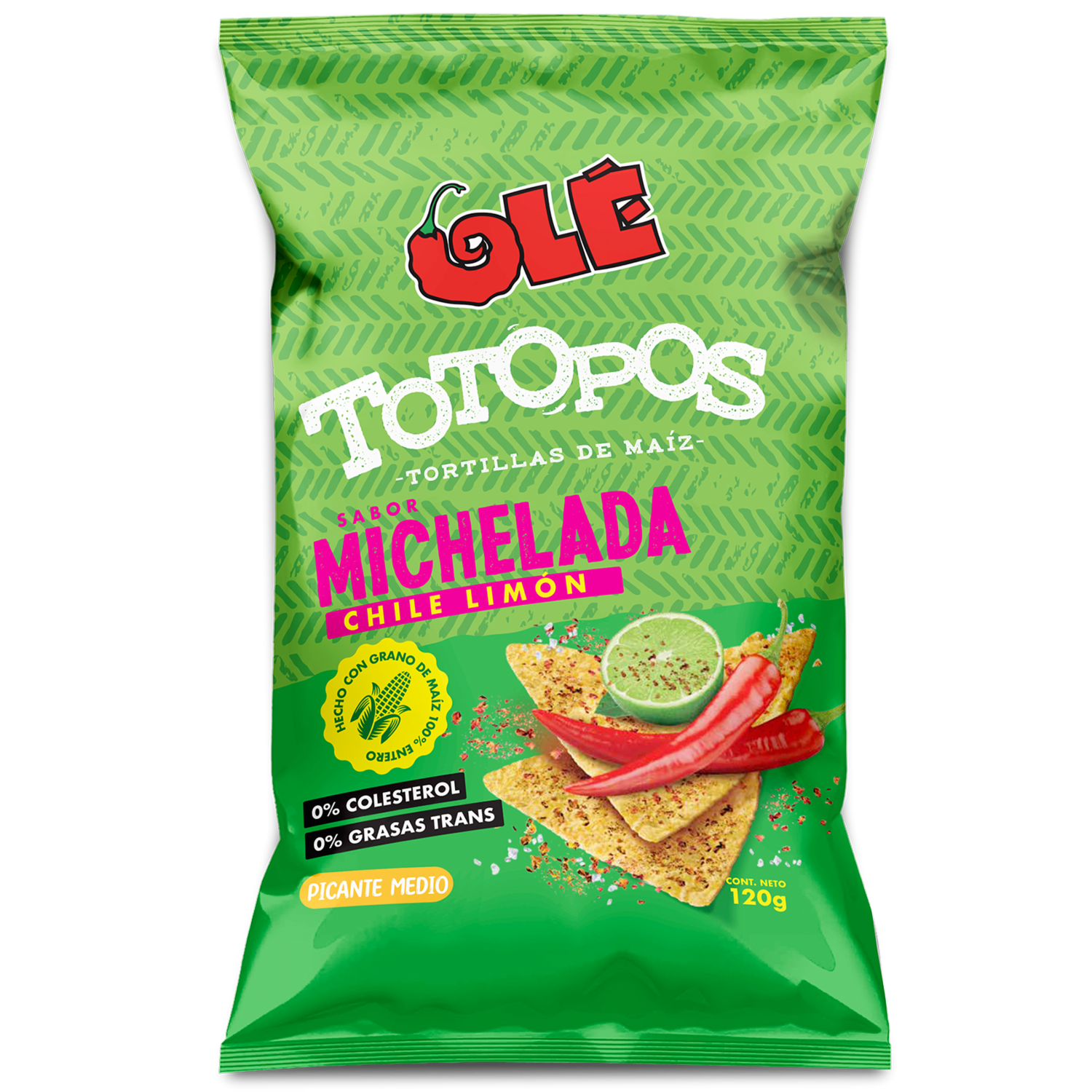 Totopos Sabor Michelada OLÉ 120 G