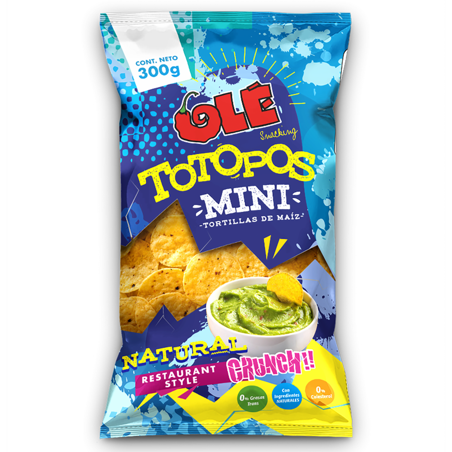 Totopos Sabor Natural Mini OLÉ 300G