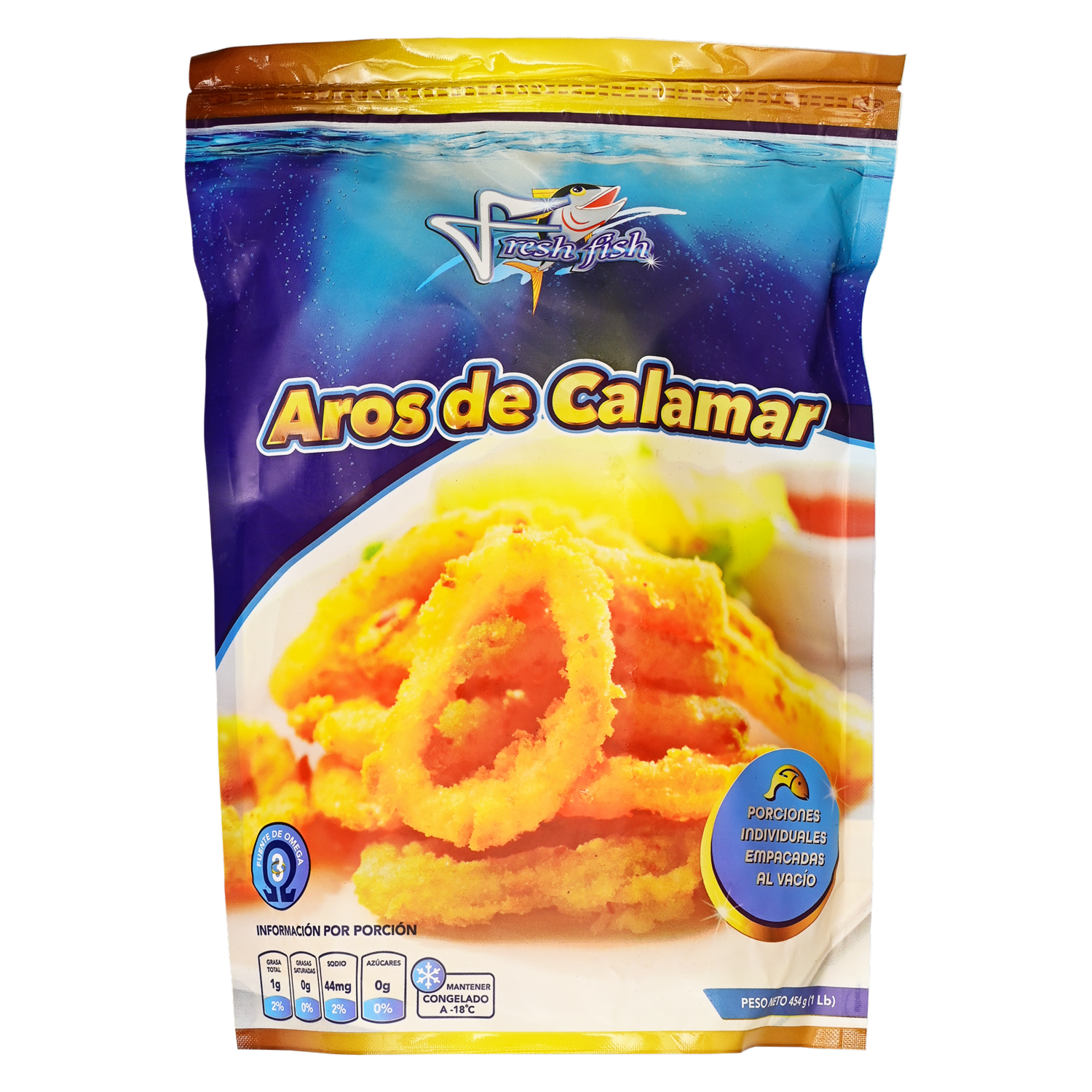 Aros De Calamar Congelado FRESH FISH 454 g