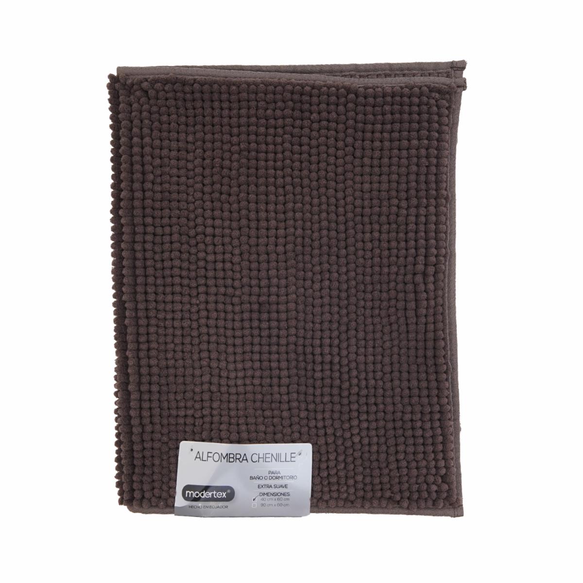 Alfombra Para Baño Chenille Café MODERTEX 40 X 60 Cm