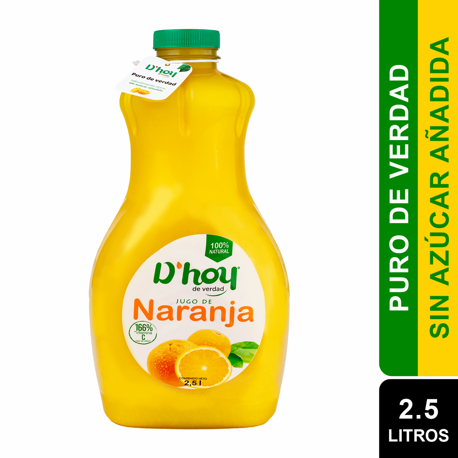Jugo De Naranja 100 % Natural D’HOY 2.5 L