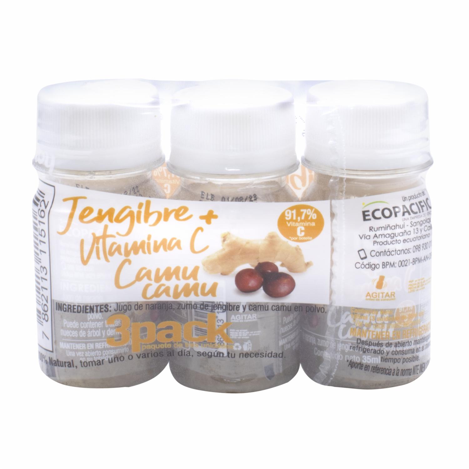 Shot De Naranja Con Camu Camu D`HOY 3 x 35 ml