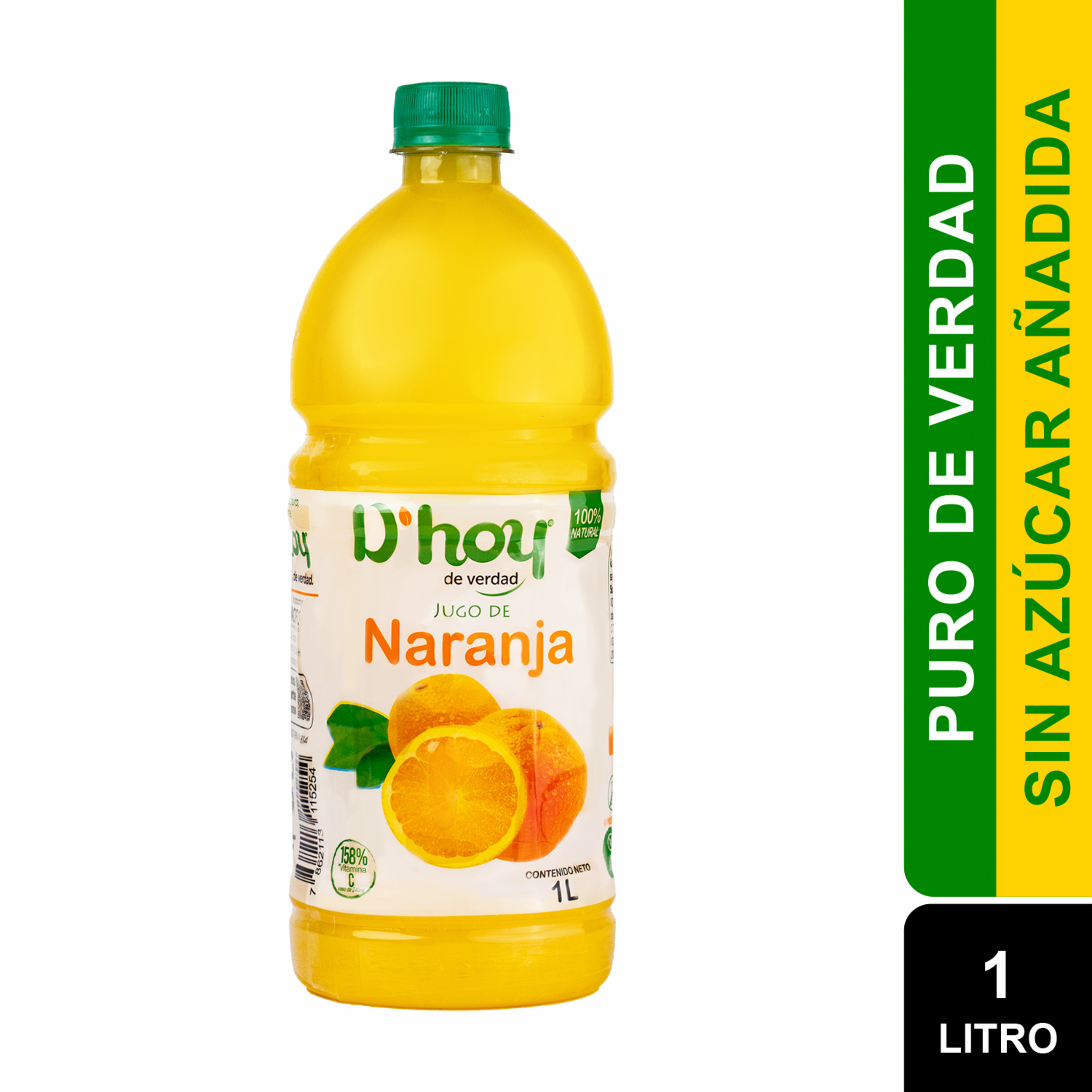 Jugo De Naranja 100 % Natural D`HOY 1 L