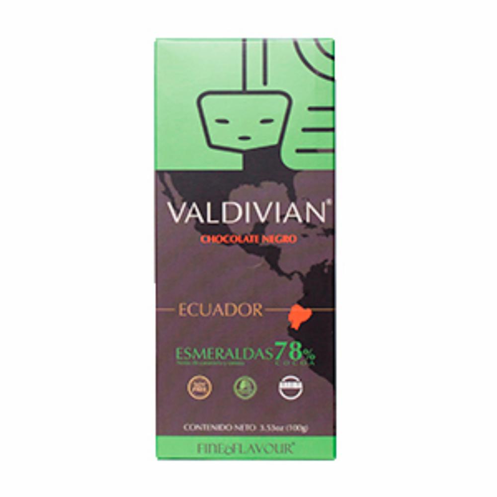 Chocolate Orgánico 78 Esmeraldas VALDIVIAN 100 G