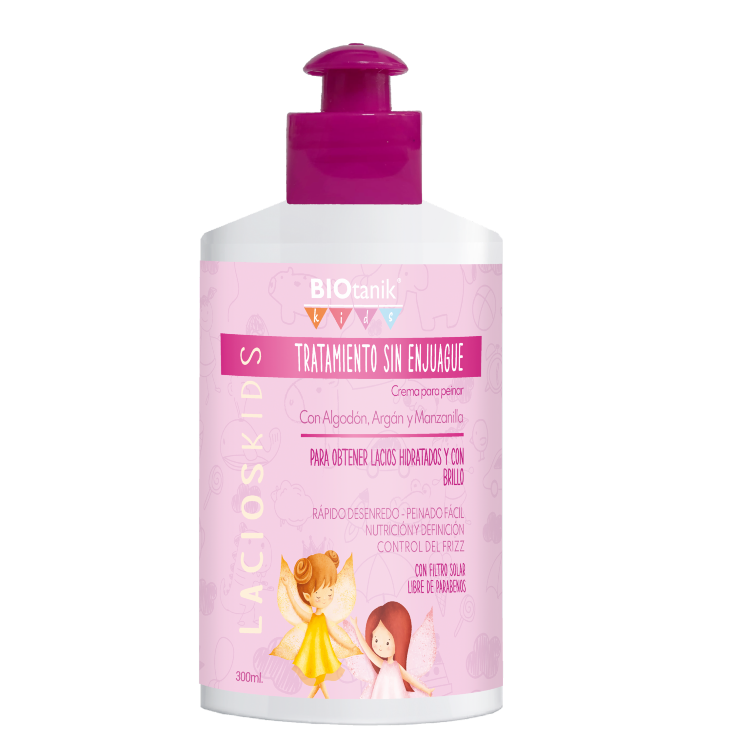 Crema De Peinar Infantil Lacios Hidratados Kids BIOTANIK 300 Ml