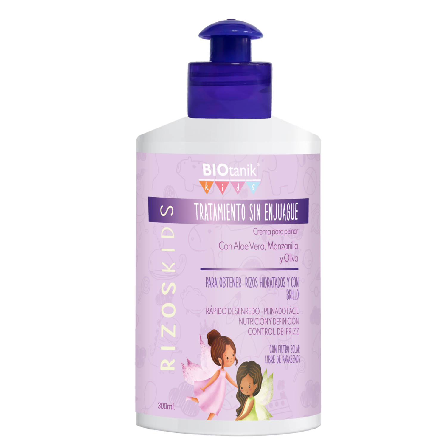 Crema De Peinar Infantil Rizos Hidratados Kids BIOTANIK 300 Ml
