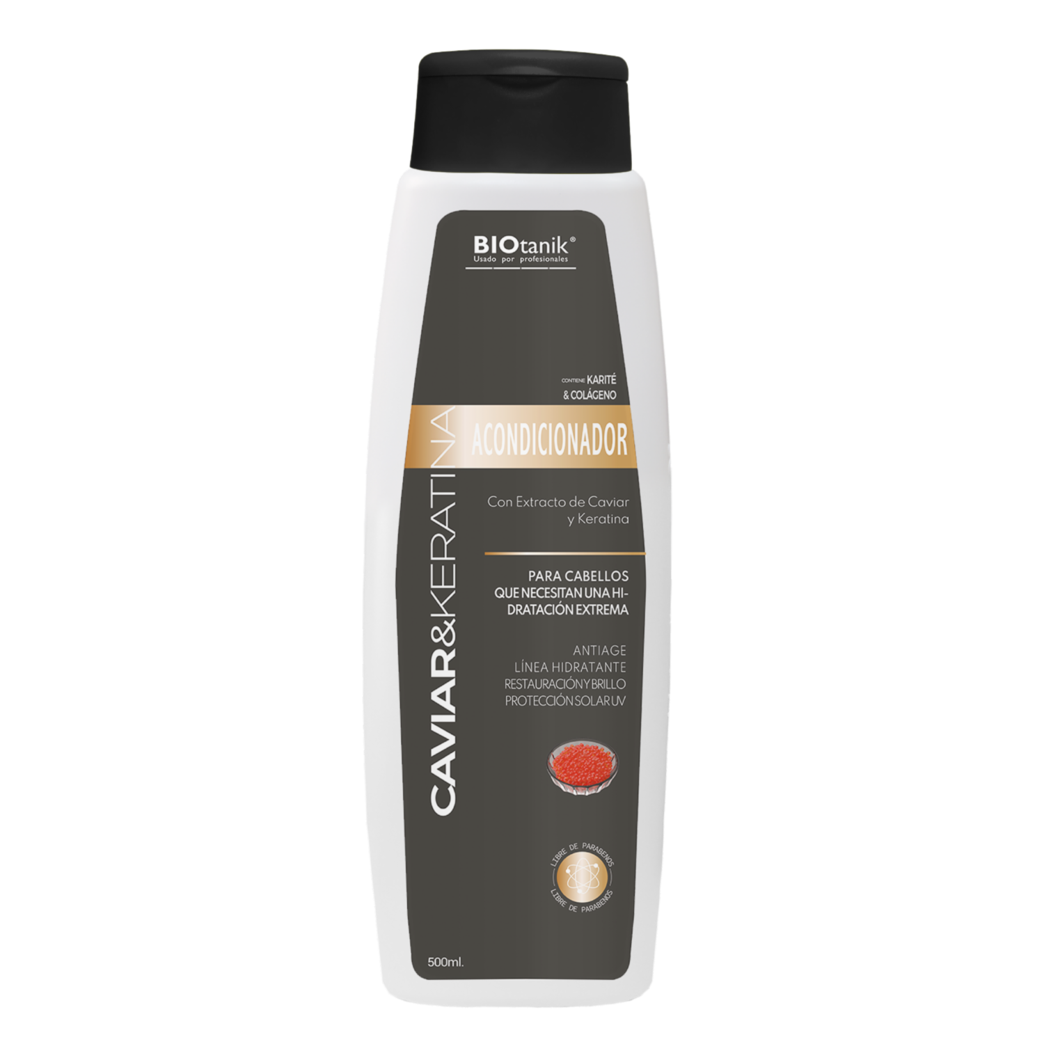 Acondicionador De Cabello De Caviar Y Keratina BIOTANIK 500 Ml