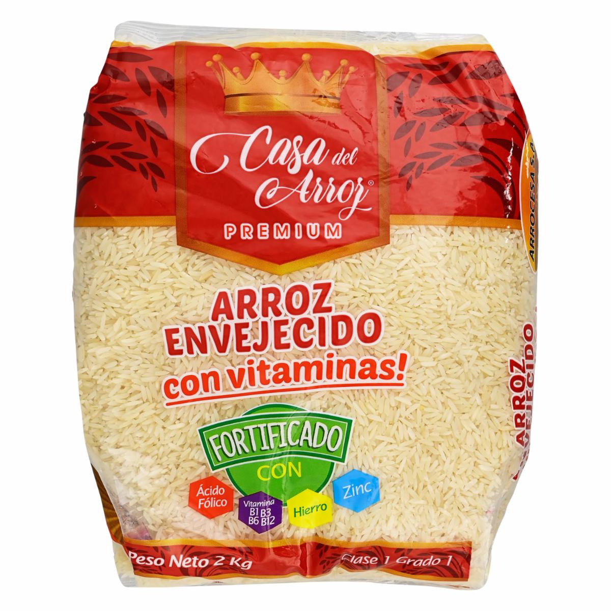 Arroz Vitaminizado Envejecido CASA DEL ARROZ 2000 G