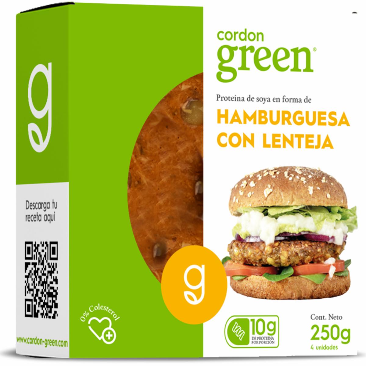 Proteína De Soya Hamburguesa Con Lenteja CORDON GREEN 250 G