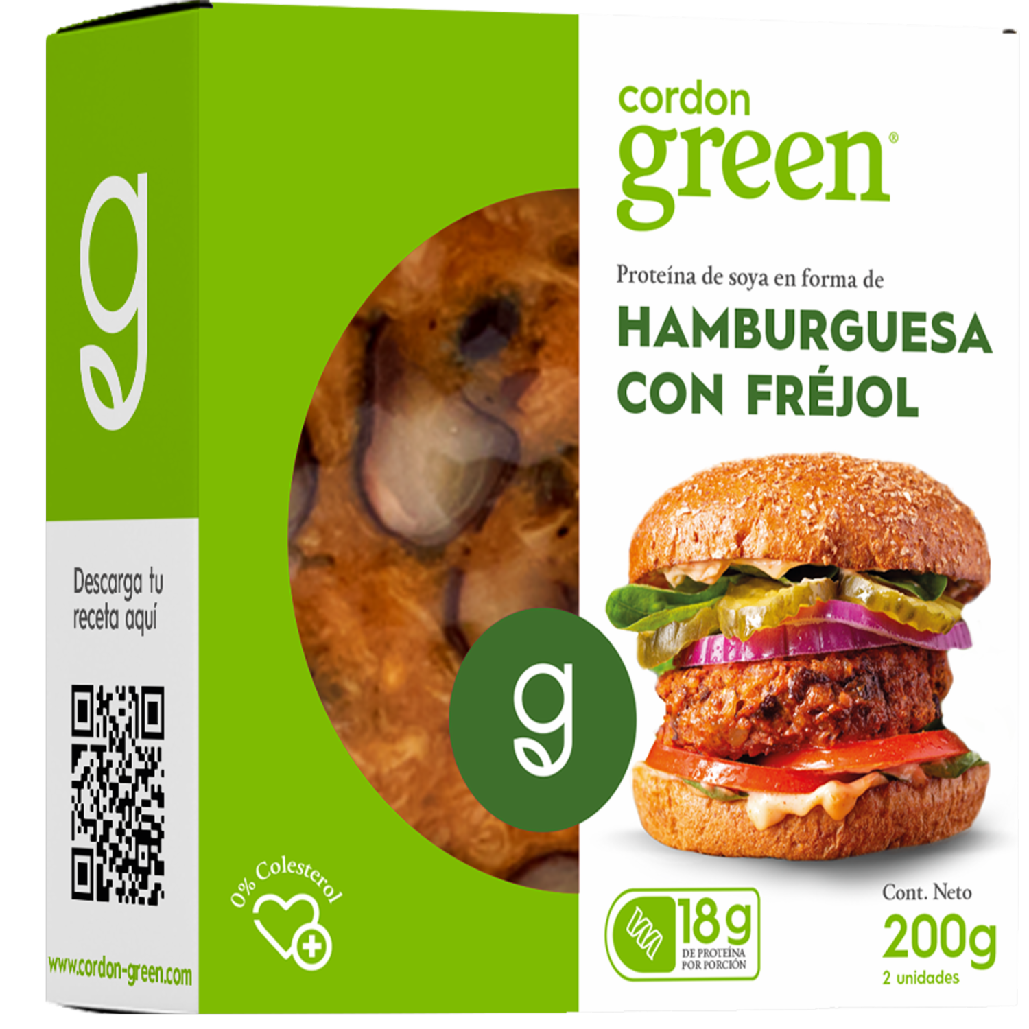 Hamburguesa De Frejol CORDON GREEN 200 G